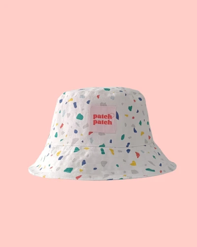 Dziecięcy bucket hat we wzór kolorowego lastryko