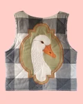 Quilted zipped vest - goose - size S