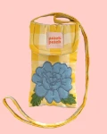 Smart Phone Bag - blue flower