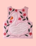 Quilted vest - swan - size M