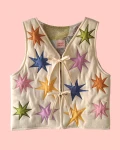 Quilted vest - stars - size S