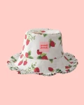 Adult's bucket hat with a ruffle - pastel patchwork (1)