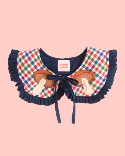Detachable collar - mushrooms - mini size